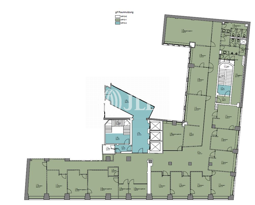 Bürofläche zur Miete provisionsfrei 24,50 € 1.662,3 m²<br/>Bürofläche Innenstadt Frankfurt am Main 60311