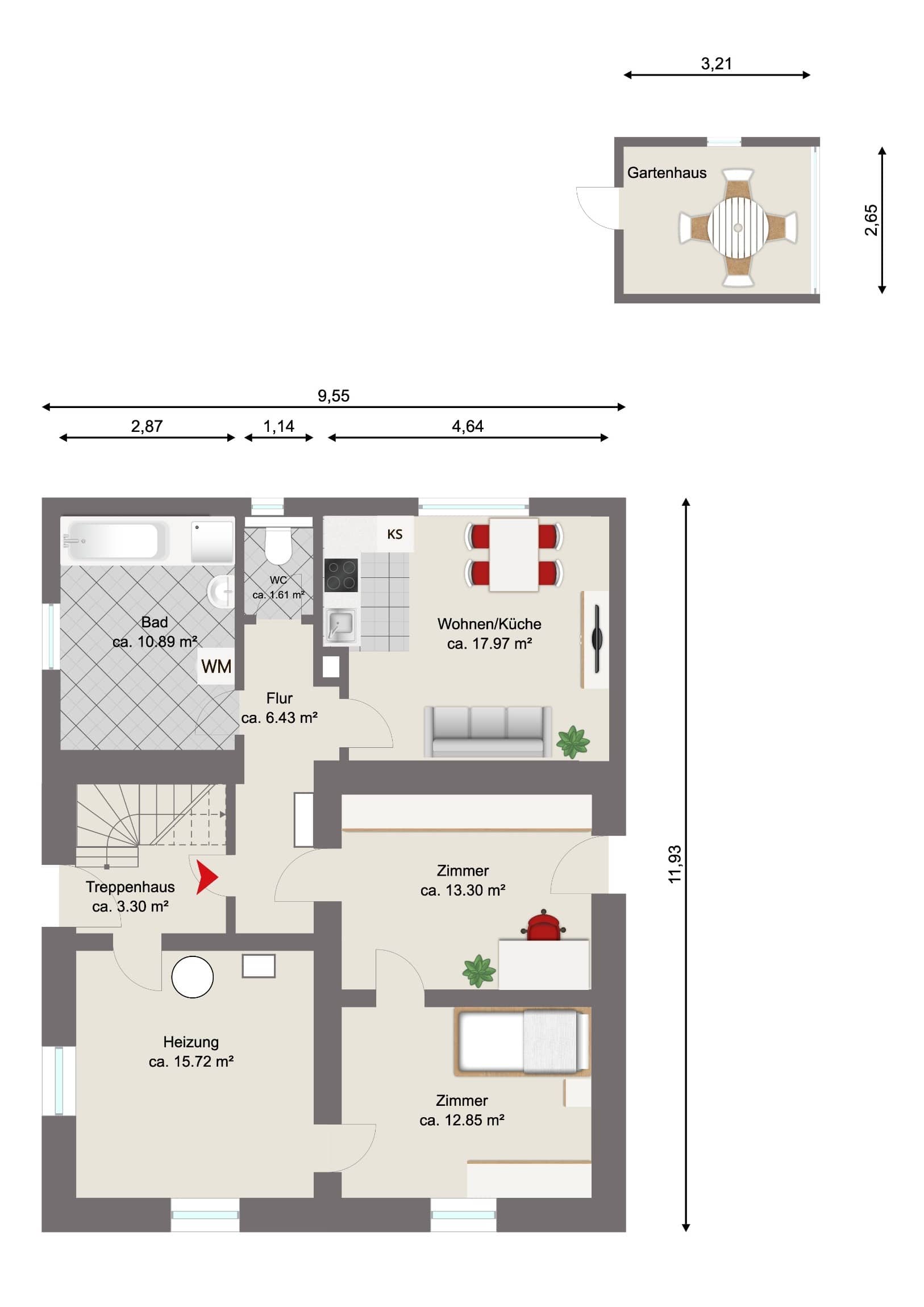 Mehrfamilienhaus zum Kauf als Kapitalanlage geeignet 1.490.000 € 12 Zimmer 231 m²<br/>Wohnfläche 855 m²<br/>Grundstück Hausham Hausham 83734