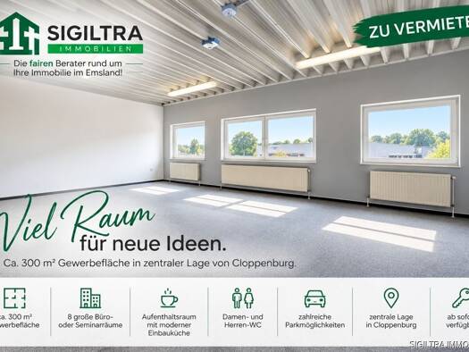 Bürogebäude zur Miete 1.650 € 9 Zimmer Cloppenburg Cloppenburg 49661