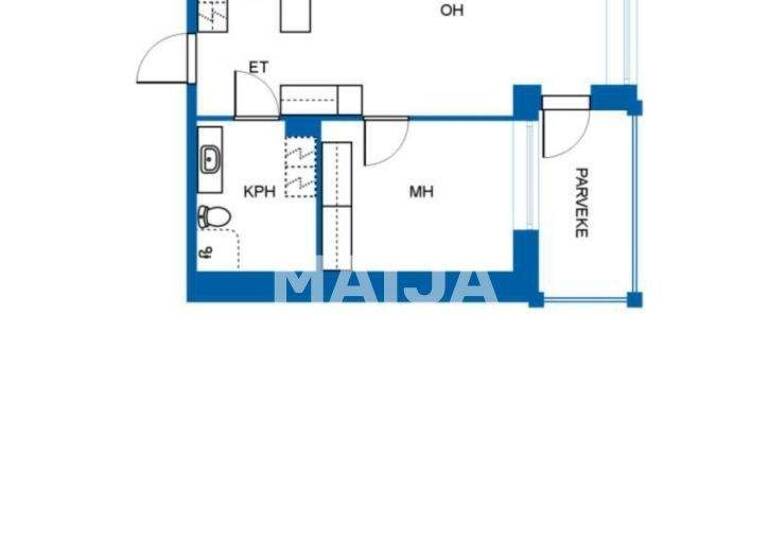Studio zum Kauf 279.000 € 2 Zimmer 47 m² 4. Geschoss Maapallonkatu 8 Espoo 02210