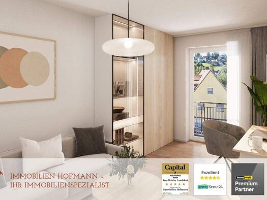 Wohnung zur Miete - Erstbezug 879 € 2 Zimmer 40 m² 2. Geschoss frei ab 01.02.2026 Achdorf Landshut 84036