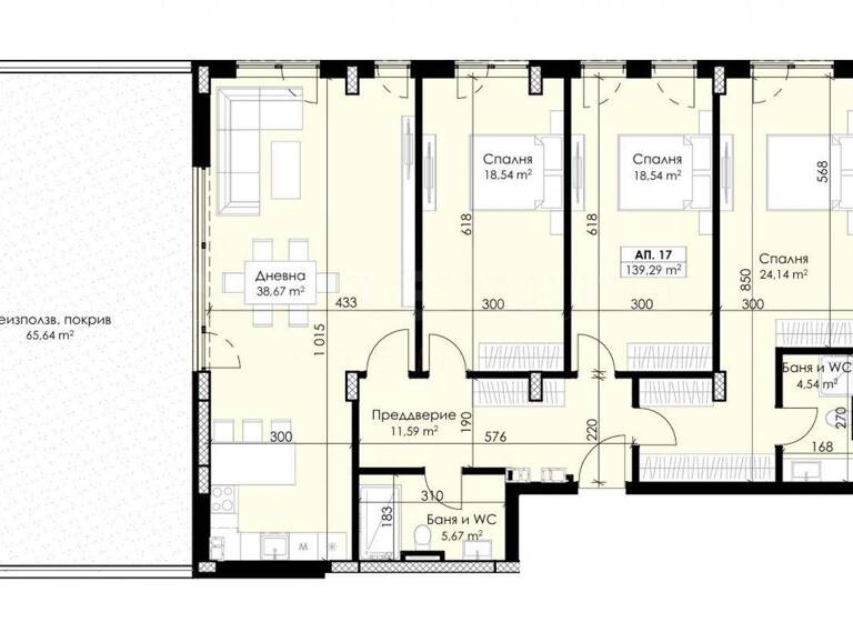 Studio zum Kauf 268.224 € 4 Zimmer 162,6 m² Plovdiv