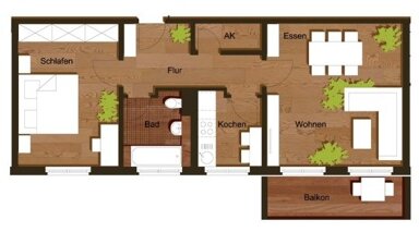 Wohnung zur Miete 700 € 2 Zimmer 52 m² frei ab sofort Kleine Wasserstraße Stadtmitte Rostock 18055