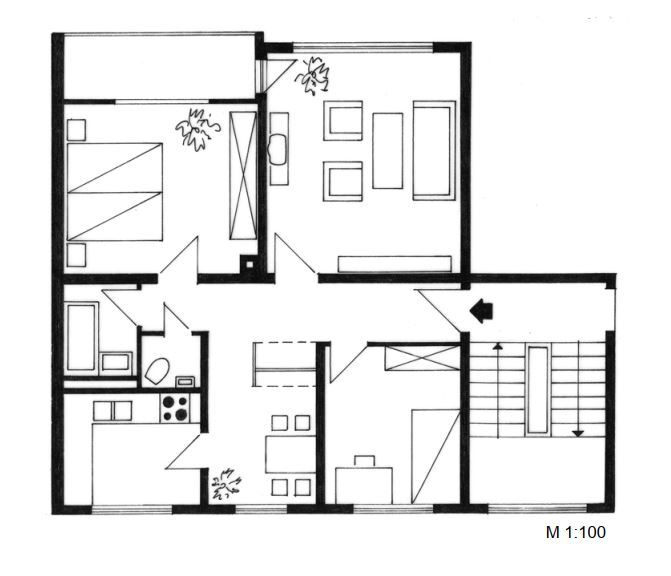 Wohnung zur Miete 489 € 2,5 Zimmer 71 m²<br/>Wohnfläche EG<br/>Geschoss Gudensberger Pfad 7 Fritzlar Fritzlar 34560