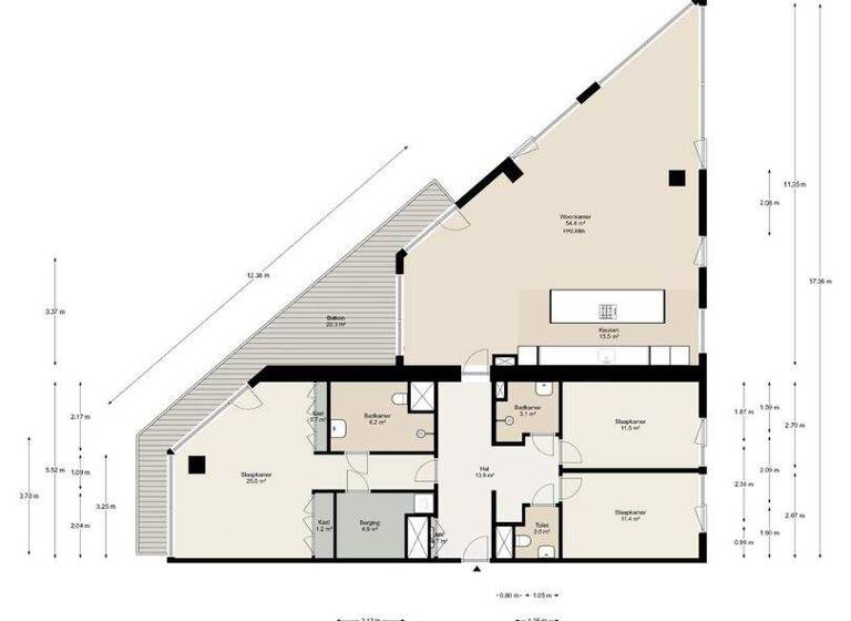 Haus zum Kauf 1.850.000 € 4 Zimmer 157 m² 2.974 m² Grundstück korte ouderkerkerdijk 1 P 3 amsterdam 1096 AC