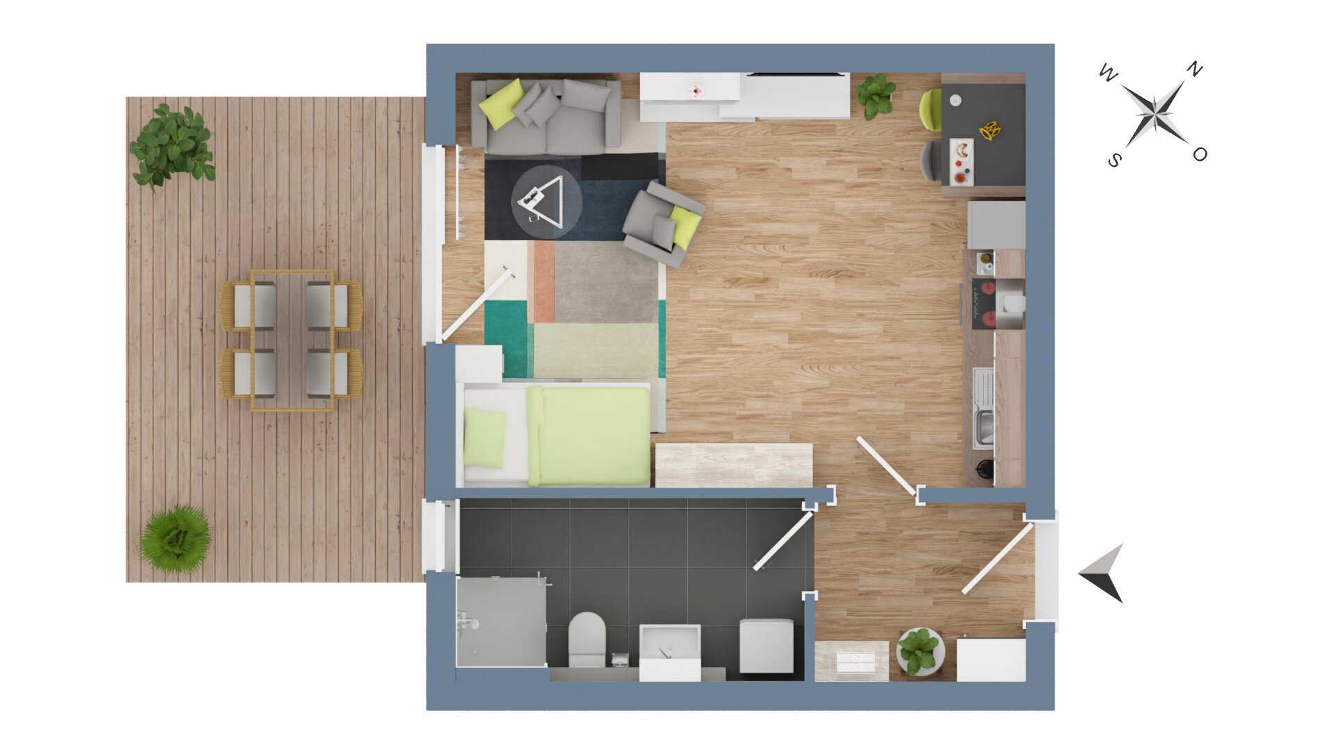 Wohnung zur Miete 610 € 1 Zimmer 42,2 m²<br/>Wohnfläche EG<br/>Geschoss 01.03.2025<br/>Verfügbarkeit Plattling Plattling 94447