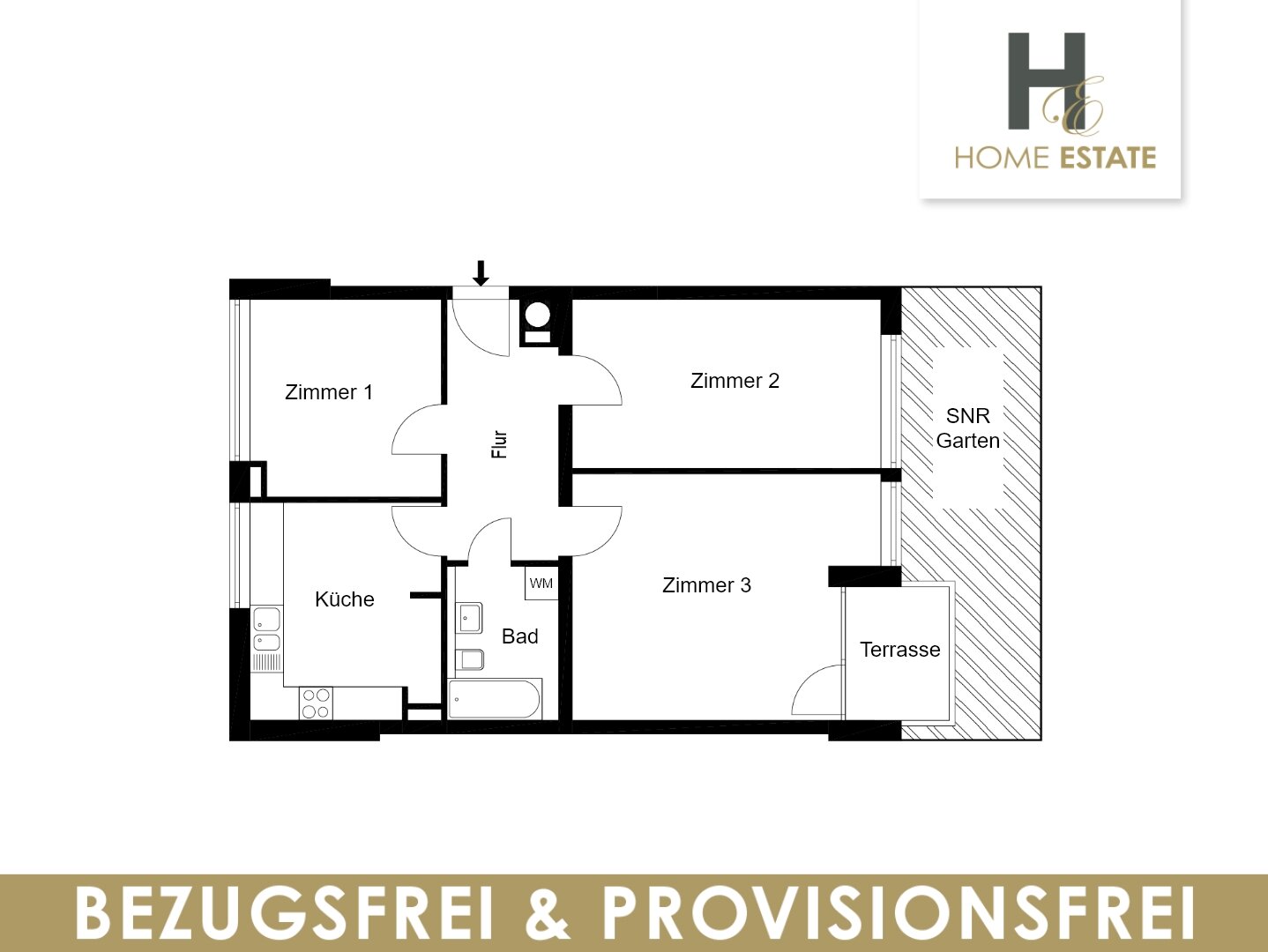 Terrassenwohnung zum Kauf provisionsfrei 320.000 € 3 Zimmer 80 m²<br/>Wohnfläche EG<br/>Geschoss ab sofort<br/>Verfügbarkeit An den Eichen 2 B Ruhlsdorf Teltow 14513