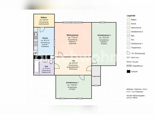 Wohnung zur Miete Tauschwohnung 350 € 3 Zimmer 61 m² Toitenwinkel Ost 18147