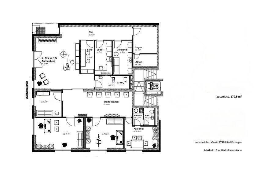 Praxisfläche zur Miete 180 m²<br/>Bürofläche Bad Kissingen Bad Kissingen 97688