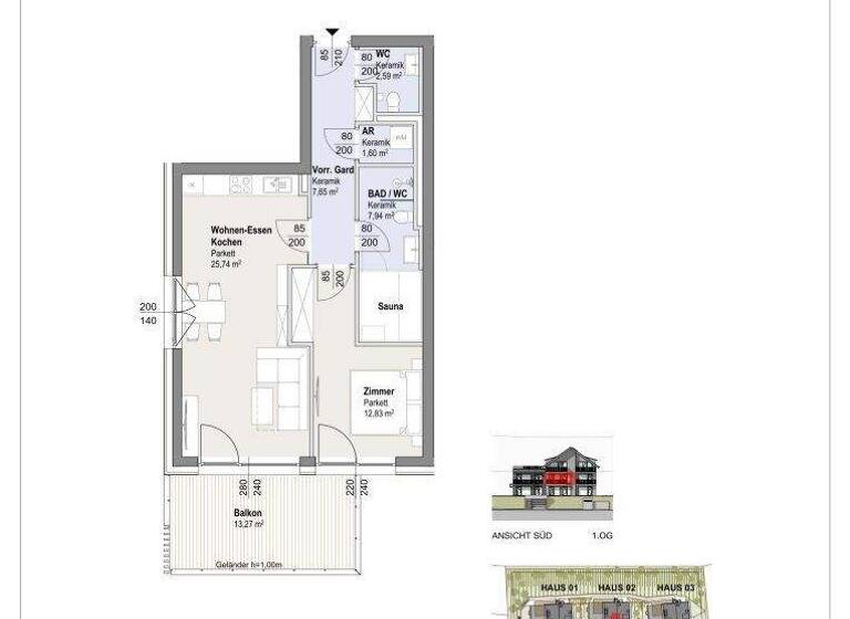 Wohnung zum Kauf 450.000 € 2 Zimmer 58,4 m² Hochrindl 9571