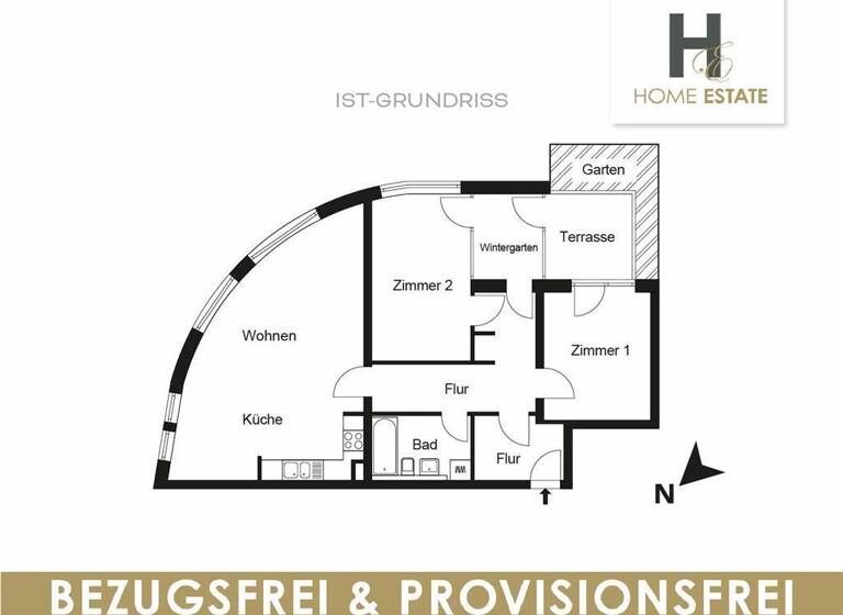 WG-Zimmer zum Kauf provisionsfrei 320.000 € 4 Zimmer 90 m² EG frei ab sofort An den Eichen 4 Ruhlsdorf Teltow 14513