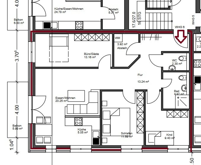 Wohnung zum Kauf 329.000 € 4 Zimmer 87 m²<br/>Wohnfläche Hage Hage 26524