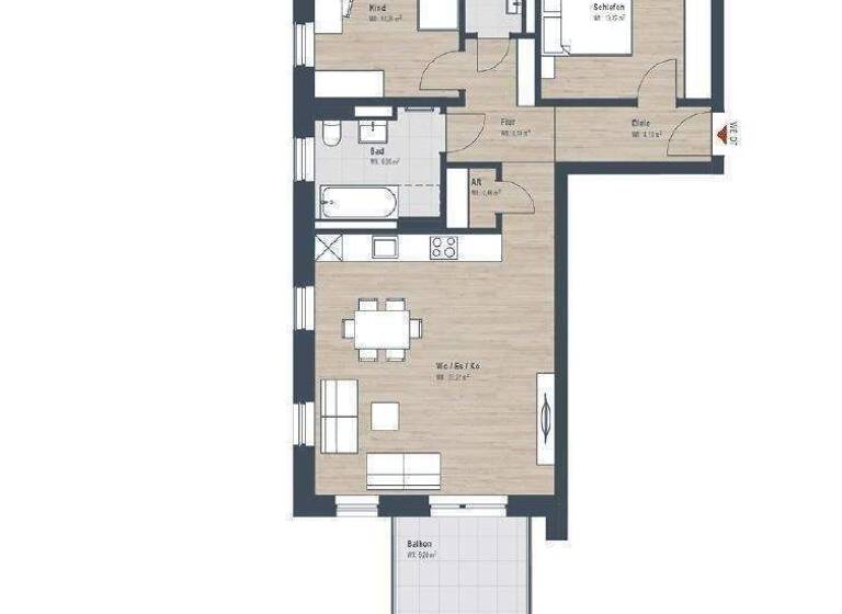 Wohnung zum Kauf - Erstbezug provisionsfrei 519.300 € 3 Zimmer 81,4 m² EG Volkacher Straße 52 Großgründlach Nürnberg 90427