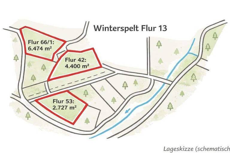 Land-/Forstwirtschaft zum Kauf 20.000 € 13.601 m² Grundstück Eigelscheid Winterspelt 54616