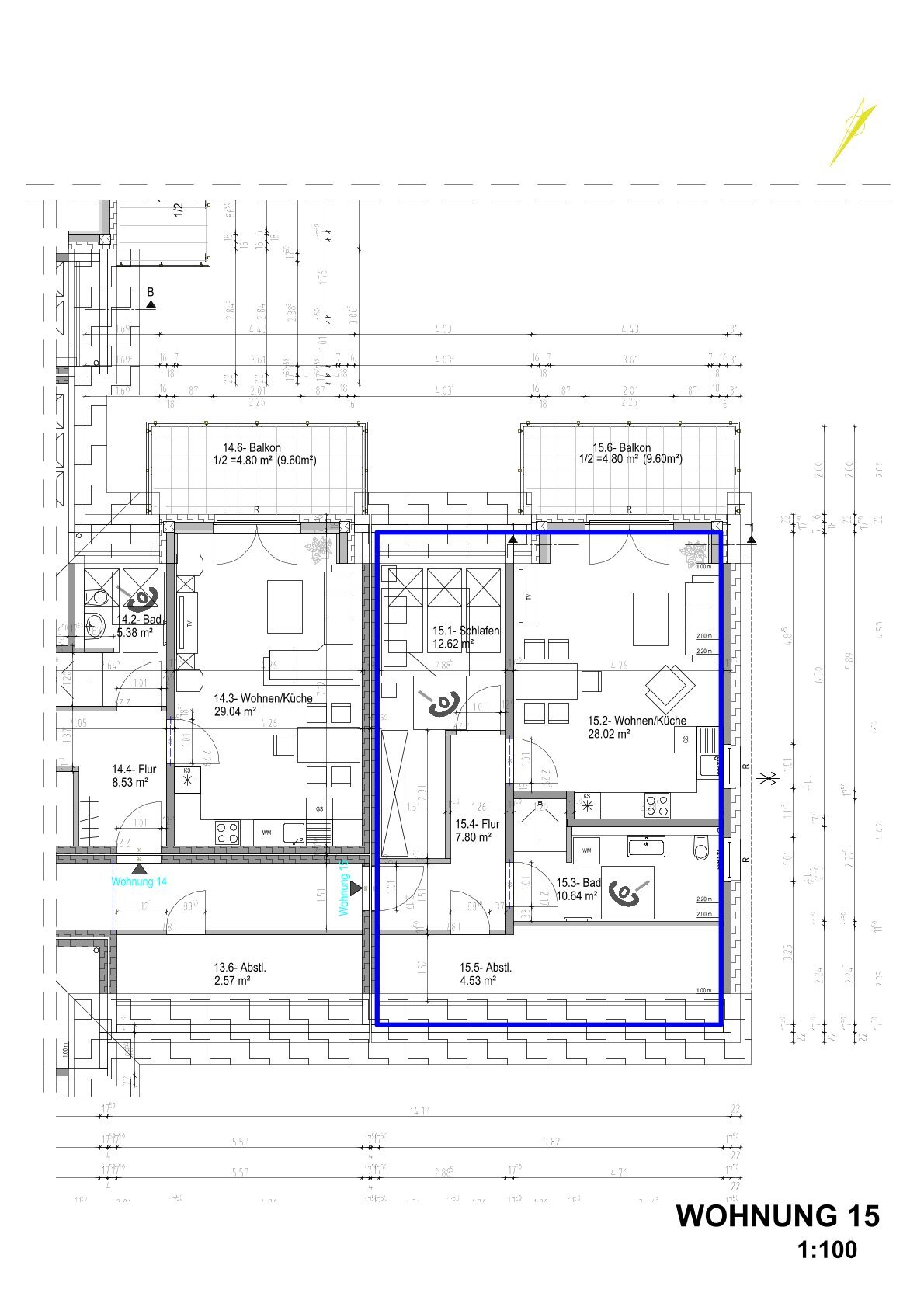 Wohnung zum Kauf provisionsfrei 279.000 € 2 Zimmer 68,2 m²<br/>Wohnfläche 2.<br/>Geschoss Aschenkamp 2 Wenden Braunschweig 38110