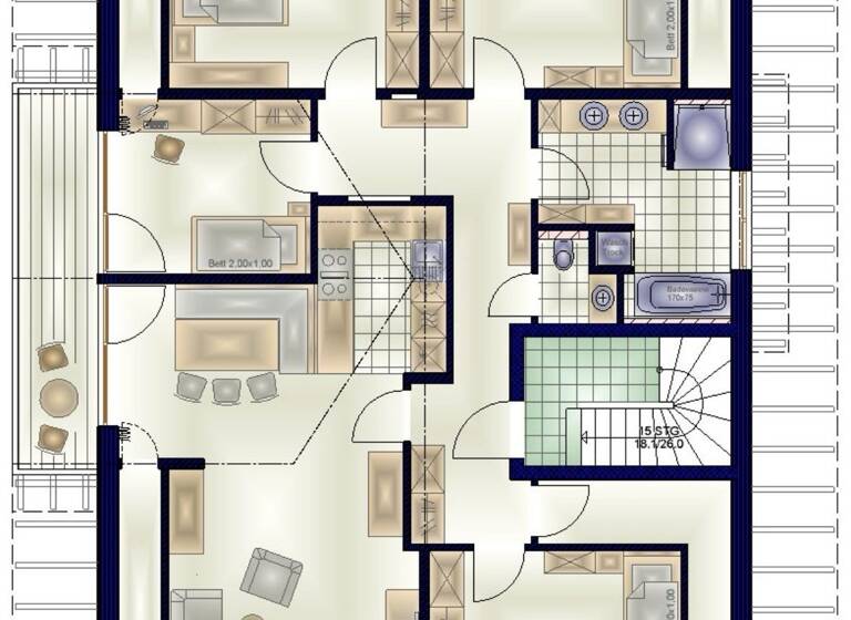 Wohnung zum Kauf - Erstbezug provisionsfrei 749.000 € 5 Zimmer 127 m² 3. Geschoss Bechen Durach - Bechen 87471