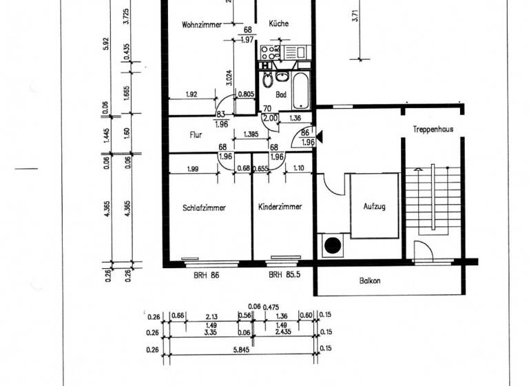 Wohnung zur Miete 420 € 3 Zimmer 69,7 m² 6. Geschoss Dr.-Kurt-Schumacher-Straße 15 b Stendal 39576