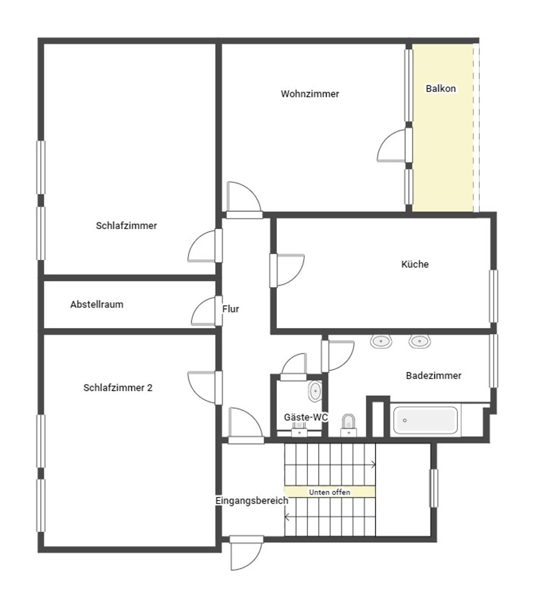 Wohnung zum Kauf 245.000 € 3 Zimmer 92,1 m²<br/>Wohnfläche 4.<br/>Geschoss Opladen Leverkusen 51379