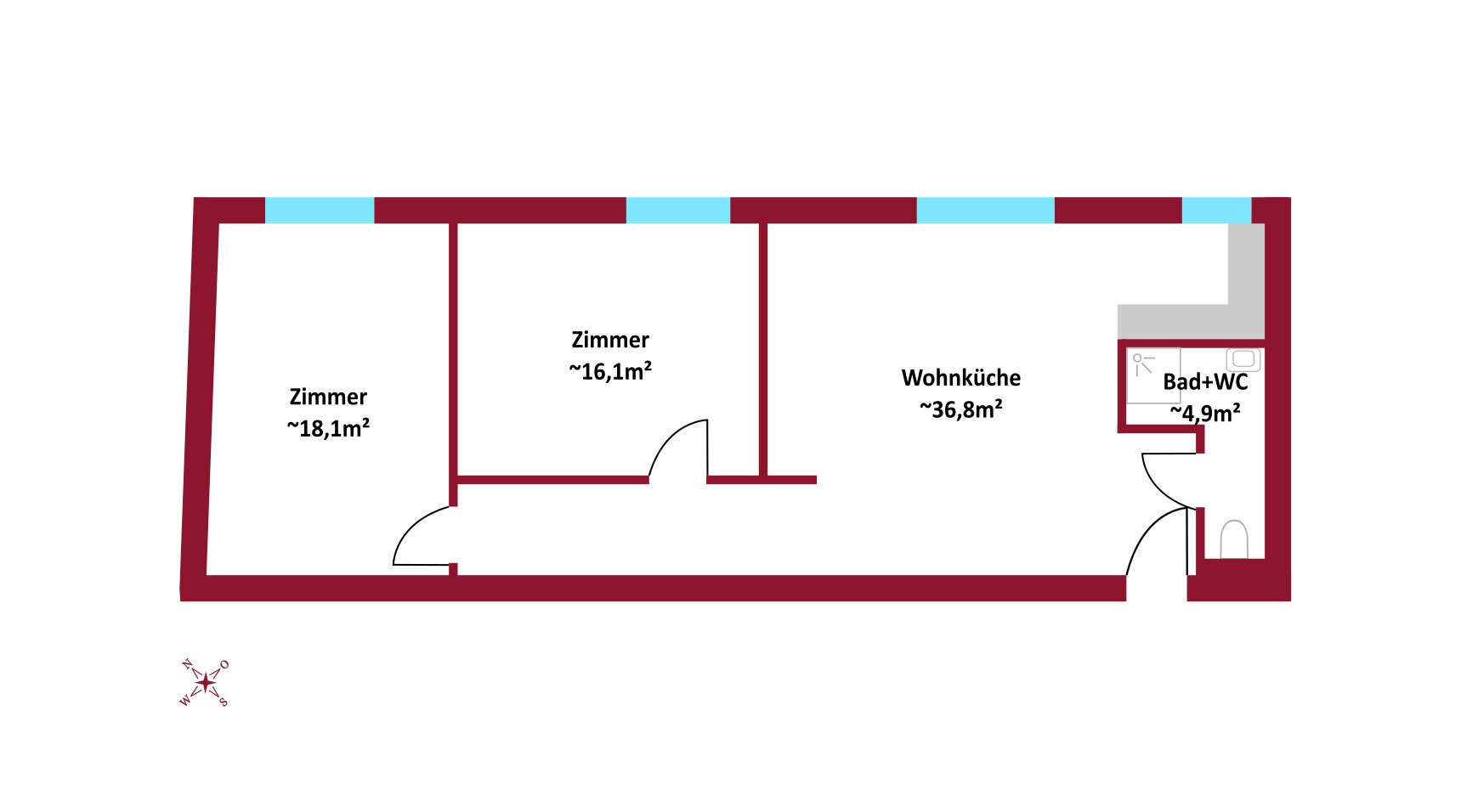 Wohnung zur Miete 1.089 € 3 Zimmer 75,9 m²<br/>Wohnfläche 01.03.2025<br/>Verfügbarkeit Wien 1230