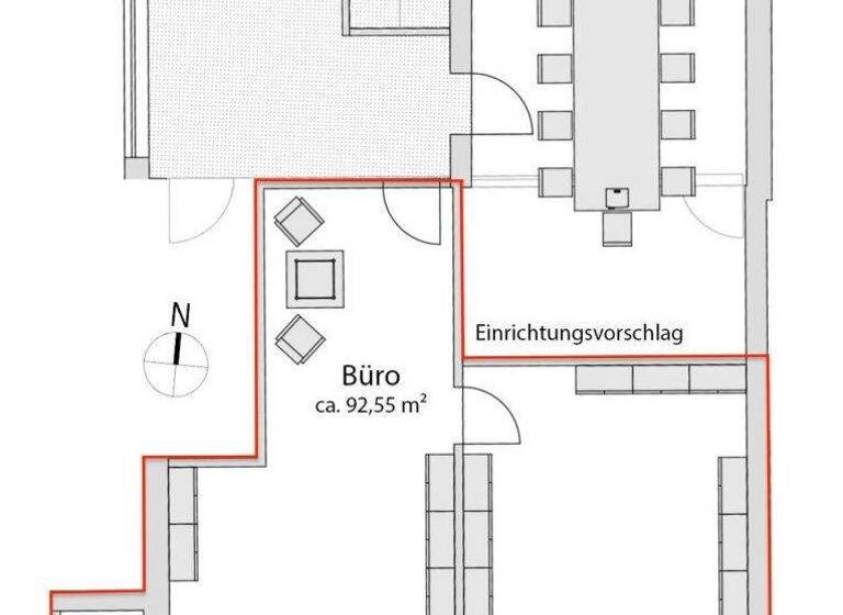 Büro zur Miete 9,98 € 2 Zimmer Niederndorf 6342