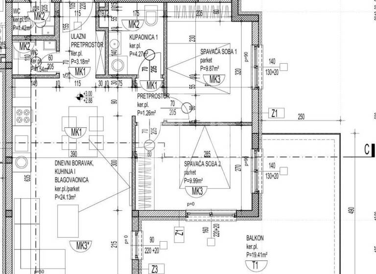 Wohnung zum Kauf 350.000 € 4 Zimmer 138 m² 2. Geschoss Okrug