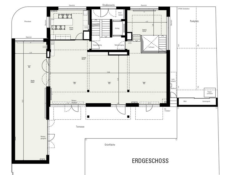 Bürofläche zur Miete provisionsfrei 2.500 € 180 m²<br/>Bürofläche Großweidenmühlstr. St. Johannis Nürnberg 90419