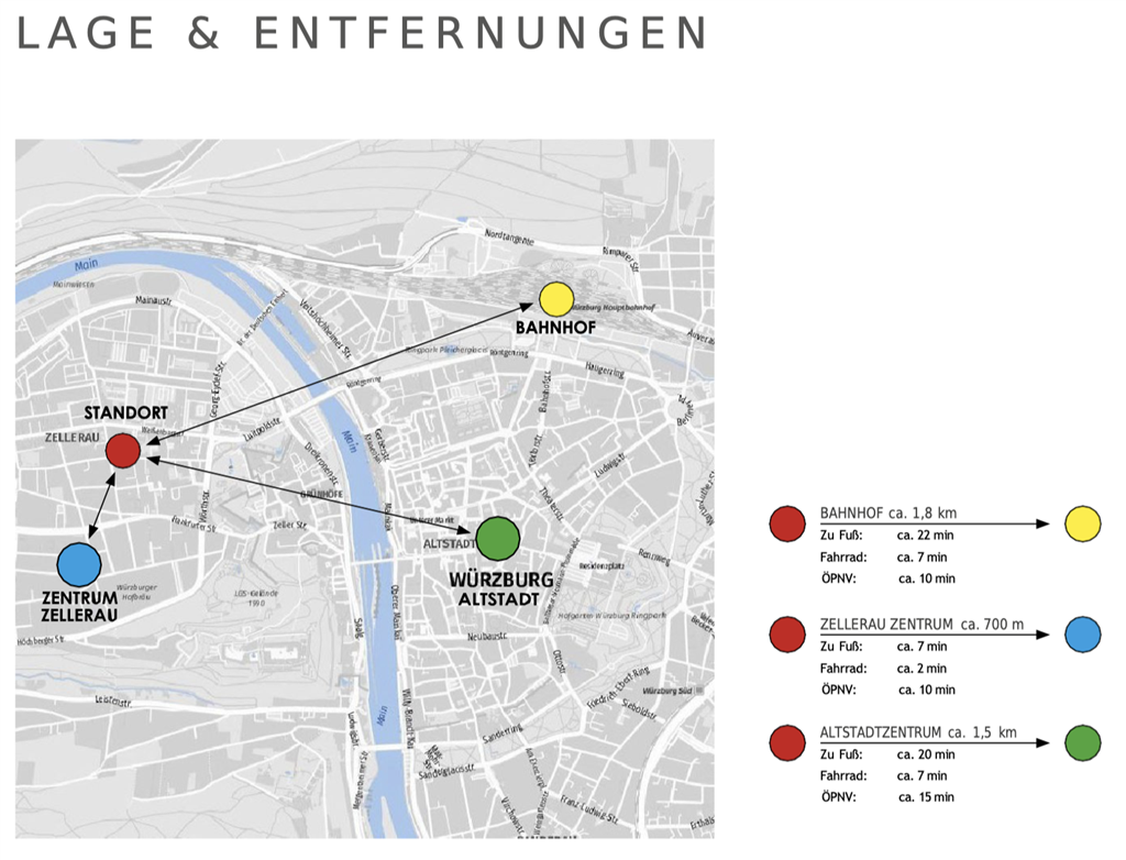 Wohnung zur Miete 1.368 € 3 Zimmer 72 m²<br/>Wohnfläche 4.<br/>Geschoss ab sofort<br/>Verfügbarkeit Friedrichstr. 10 Zellerau Würzburg 97082