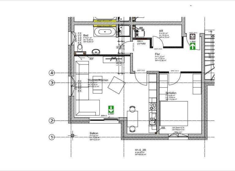 Wohnung zur Miete 1.080 € 2 Zimmer 72 m² Groß Köris 15746