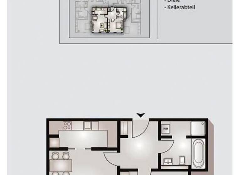 Wohnung zum Kauf 230.000 € 2 Zimmer 54 m²<br/>Wohnfläche 2.<br/>Geschoss Eutritzscher Straße 11 Schönefeld-Abtnaundorf Leipzig 04105
