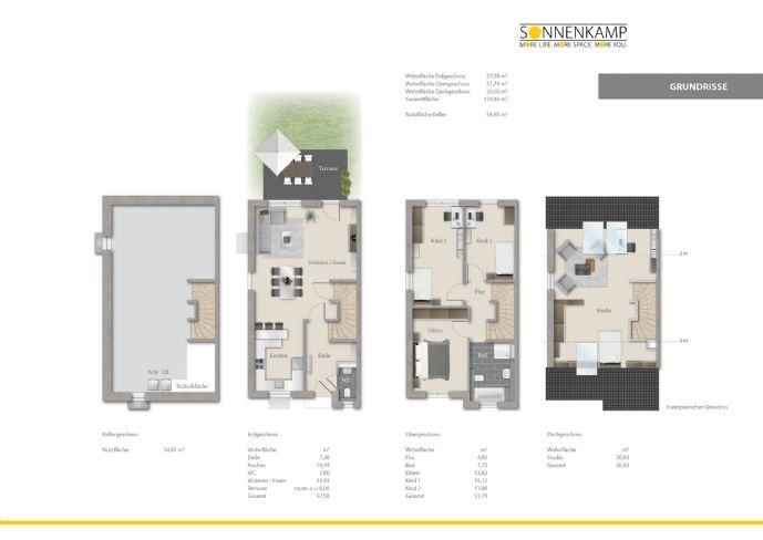 Doppelhaushälfte zum Kauf provisionsfrei 558.900 € 5 Zimmer 139 m²<br/>Wohnfläche 331 m²<br/>Grundstück Sonnenkamp Allee Reislingen Wolfsburg 38446