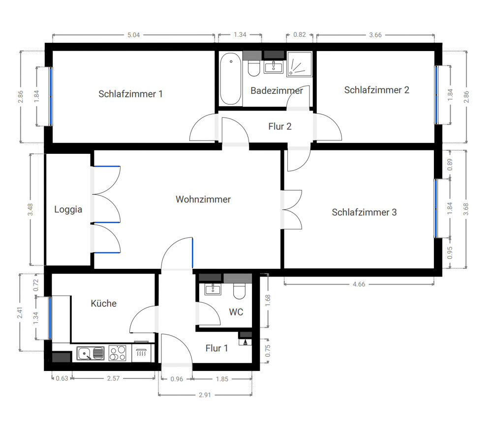 Wohnung zum Kauf 369.000 € 4 Zimmer 89,8 m²<br/>Wohnfläche Falkenhöh Falkensee 14612