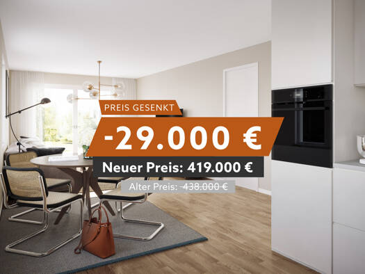 Wohnung zum Kauf - Neubau provisionsfrei 419.000 € 2 Zimmer 51 m² Dachgeschoss, 2. Geschoss Max-Kraus-Straße 17 Erding Erding 85435