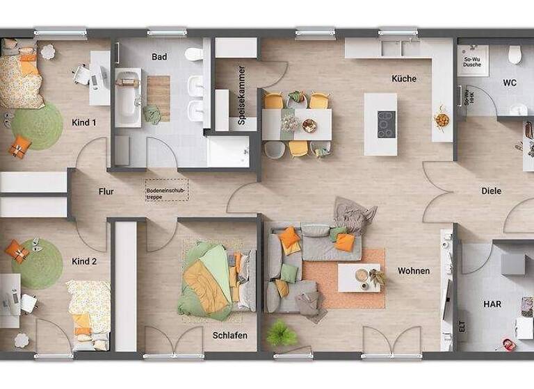 Bungalow zum Kauf - Erstbezug 473.420 € 5 Zimmer 131 m² 600 m² Grundstück Träg Welschbillig 54298