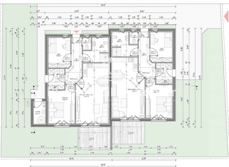 Einfamilienhaus zur Miete - Erstbezug 1.200 € 3 Zimmer 87 m² 300 m² Grundstück Greetsiel Krummhörn 26736