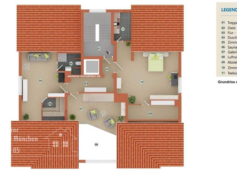 Wohnung zum Kauf 1.750.000 € 7 Zimmer 262 m² 2. Geschoss Pasing-Obermenzing München 81247