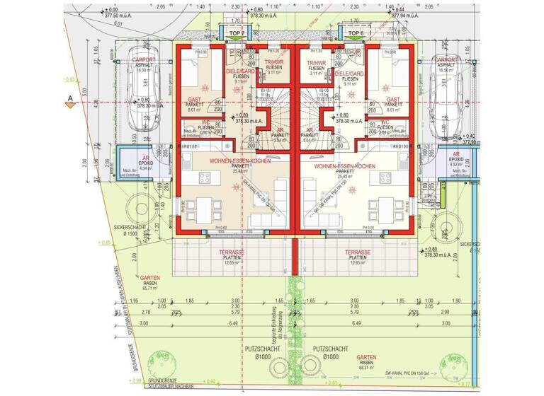 Doppelhaushälfte zum Kauf 399.000 € 5 Zimmer 100,2 m² Steyrecker Straße 2 Föhrenschacherl Steyr 4400