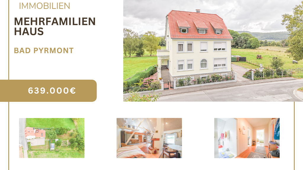 Haus zum Kauf 639.000 € 14 Zimmer 413,9 m² 2.301 m² Grundstück Bad Pyrmont 31812