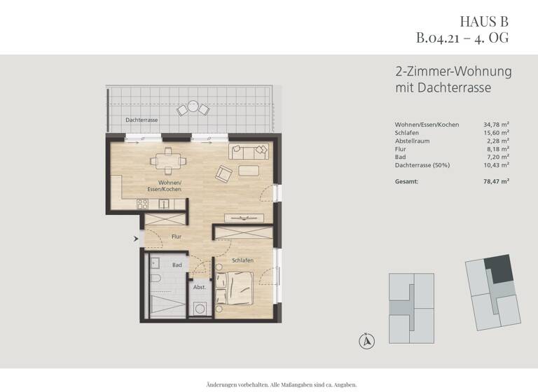 Penthouse zum Kauf 415.891 € 2 Zimmer 78 m²<br/>Wohnfläche 4.<br/>Geschoss Waldshut Waldshut 79761
