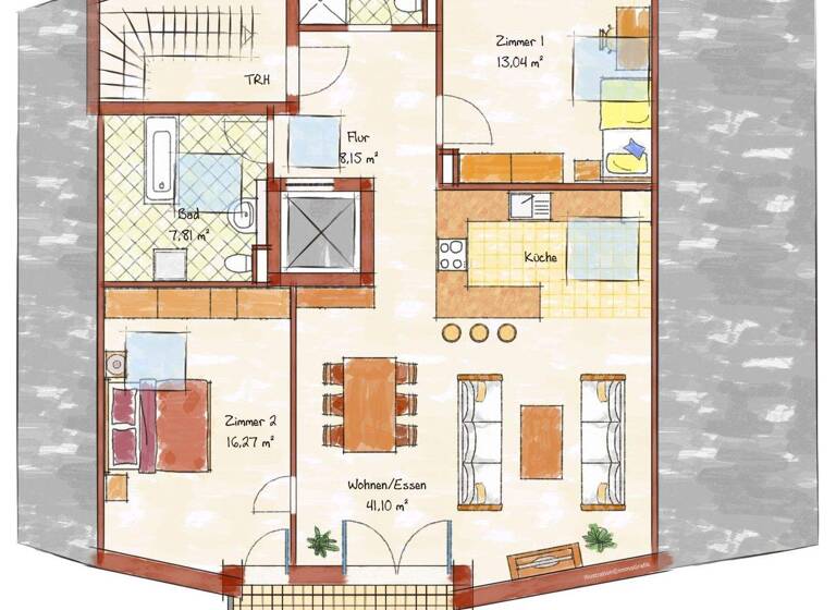 Wohnung zum Kauf - Erstbezug provisionsfrei 703.000 € 3 Zimmer 96 m² Wollmatingen Konstanz 78467