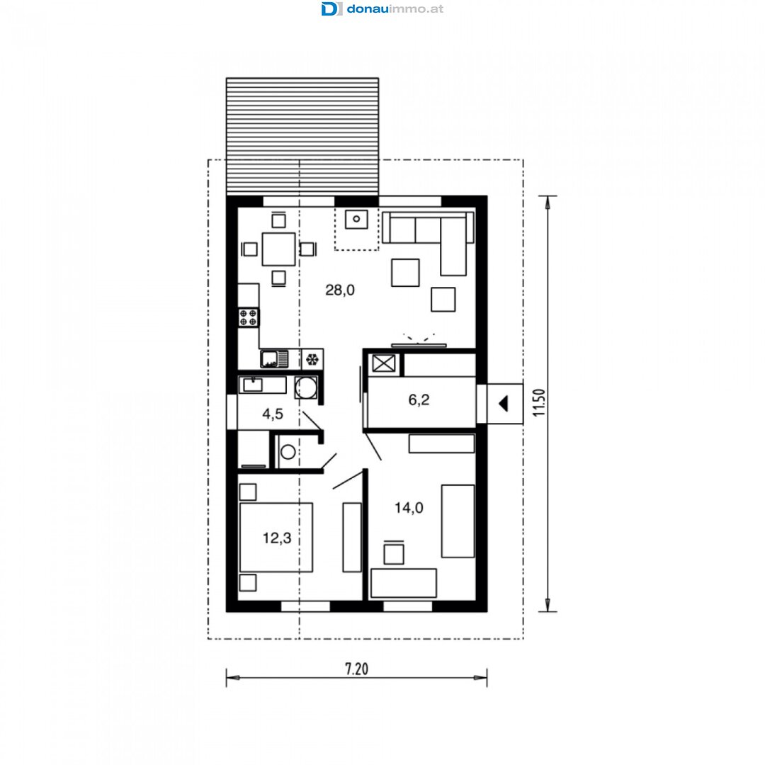 Haus zum Kauf 197.900 € 3 Zimmer 66,2 m²<br/>Wohnfläche 537 m²<br/>Grundstück Markt Piesting 2753