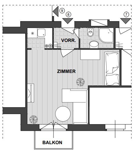 Wohnung zum Kauf 179.000 € 1 Zimmer 27,2 m²<br/>Wohnfläche 2.<br/>Geschoss Bujattigasse Wien 1140