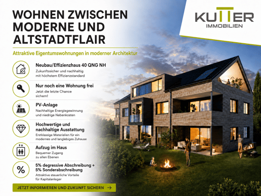 Wohnung zum Kauf - Erstbezug 398.000 € 1,5 Zimmer 44,7 m² EG frei ab sofort Aufkircher Straße 64 Überlingen Überlingen 88662