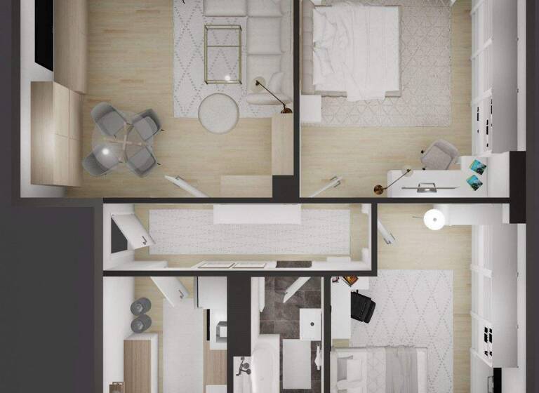 Wohnung zur Miete 520 € 3 Zimmer 69,5 m² 2. Geschoss Luxemburgstr. 13 Siedlung Dessau-Roßlau 06846