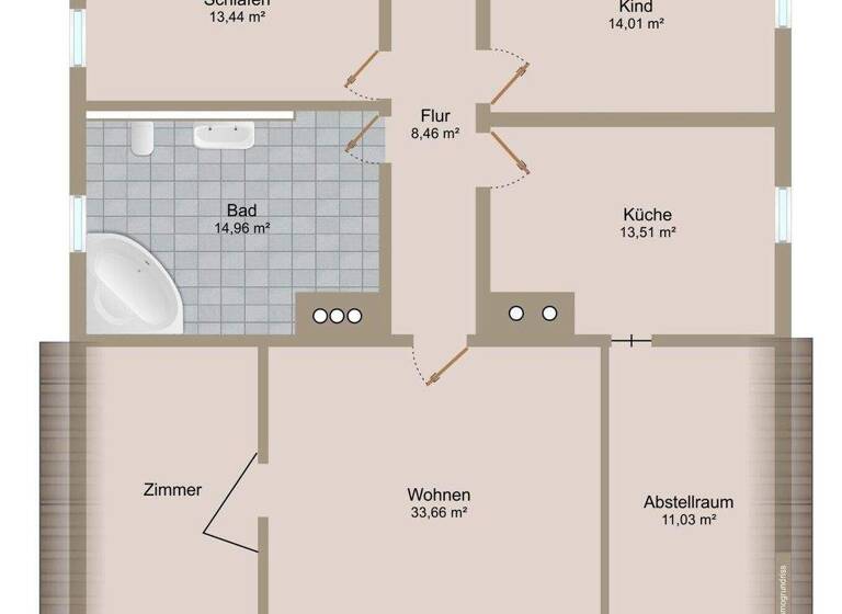 Wohnung zur Miete 770 € 3 Zimmer 110 m² Stockheim 96342
