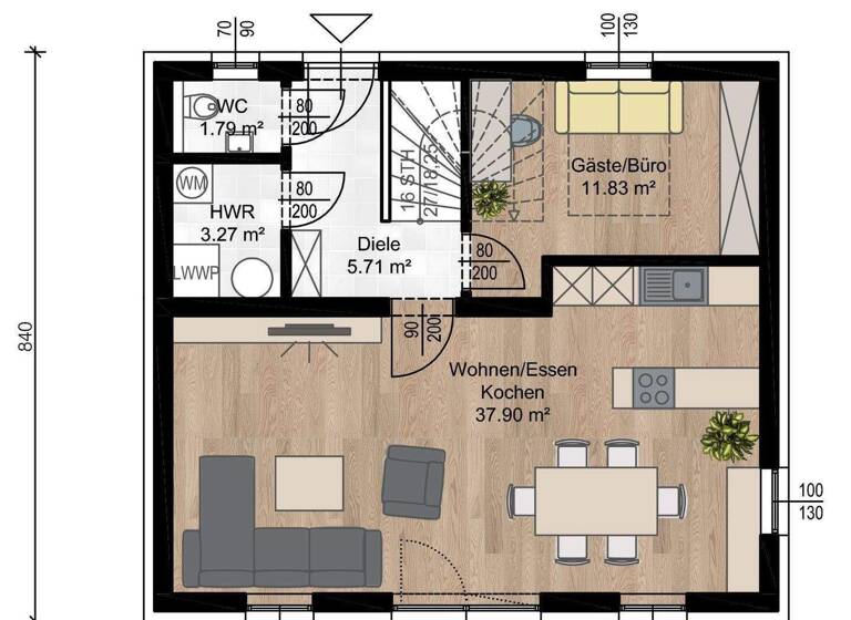 Einfamilienhaus zum Kauf 342.990 € 5 Zimmer 123 m² 519 m² Grundstück Kapellerfeld Gerasdorf bei Wien 2201