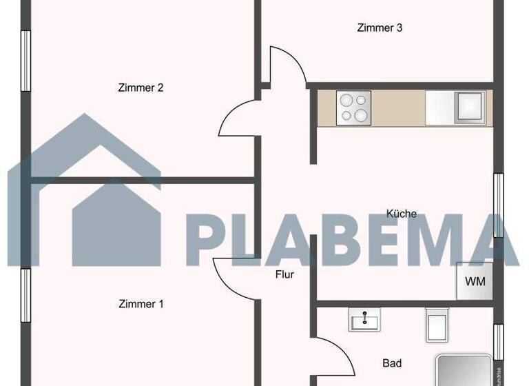 Studio zur Miete 420 € 1 Zimmer 24 m² 1. Geschoss frei ab 01.04.2026 Gützkower Str. 1 Fleischervorstadt Greifswald 17489