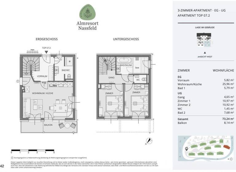 Maisonette zum Kauf provisionsfrei 394.281 € 3 Zimmer 73,2 m² Hermagor 9620