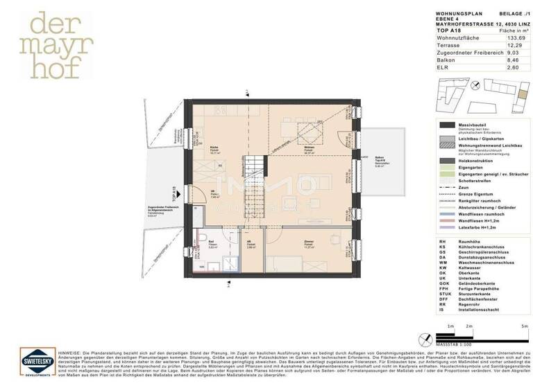 Maisonette zum Kauf - Erstbezug 627.000 € 5 Zimmer 133,7 m² Ufer Linz 4030