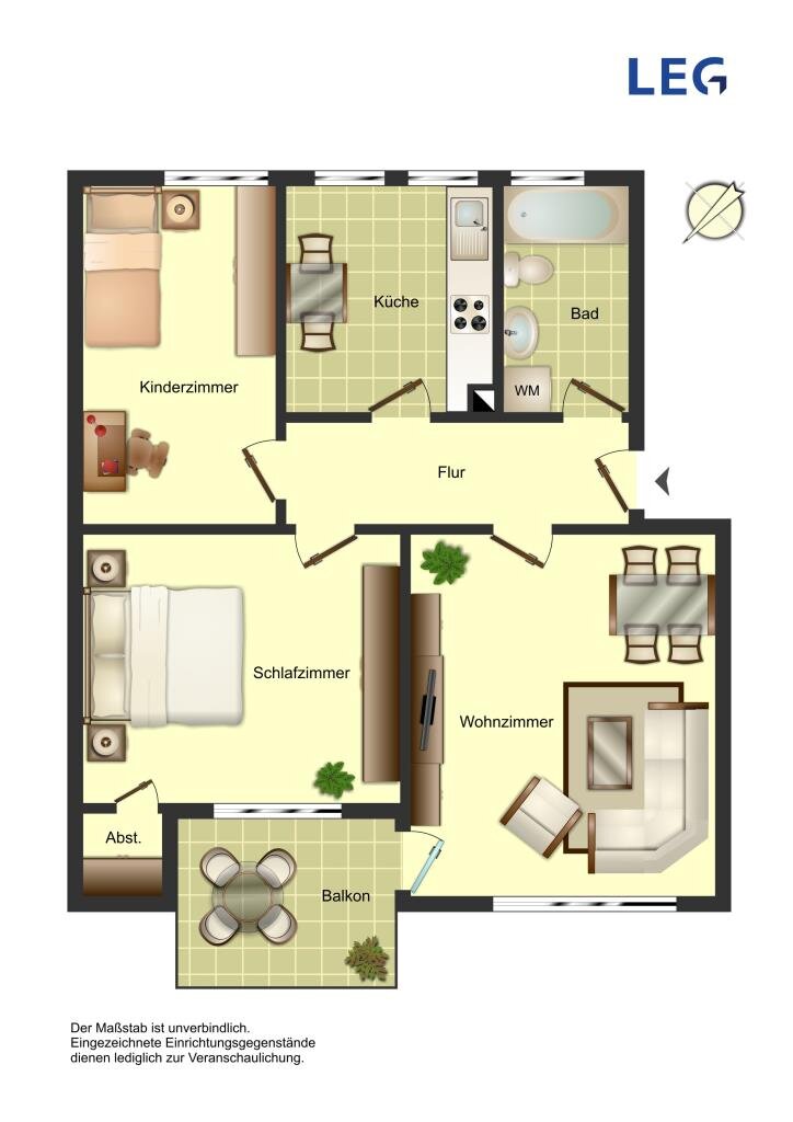 Wohnung zur Miete 470 € 3,5 Zimmer 67 m²<br/>Wohnfläche 1.<br/>Geschoss 16.09.2024<br/>Verfügbarkeit Görlitzer Straße 17 a Mitte Bergkamen 59192