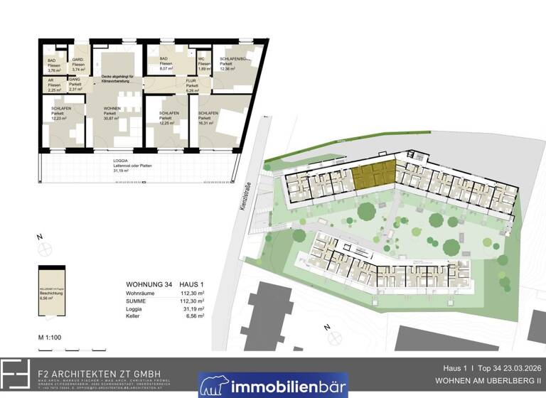 Wohnung zum Kauf - Erstbezug 608.700 € 5 Zimmer 112,3 m² 3. Geschoss Kienzlstraße 5 Bad Schallerbach 4701